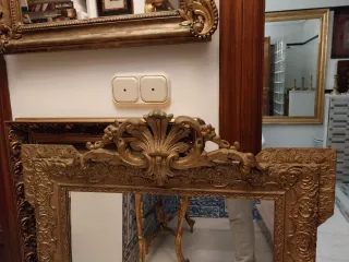 Espejo Napoleón III Dorado