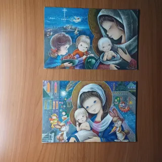 2 Postales grandes de I.Vernet año 1969