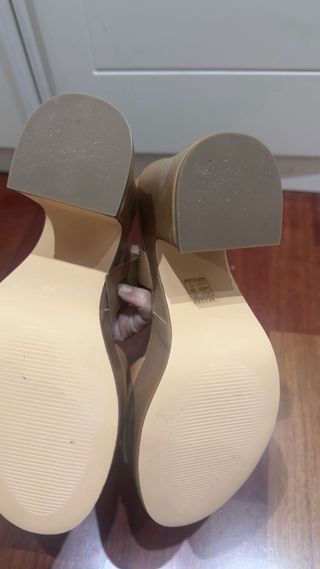 Sandalias tacón plataforma camel