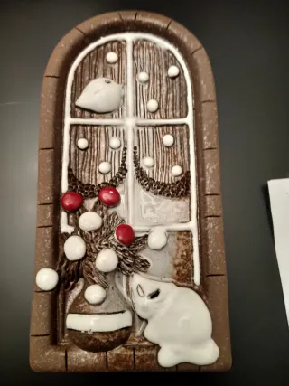 Adorno colgante ventana Navidad