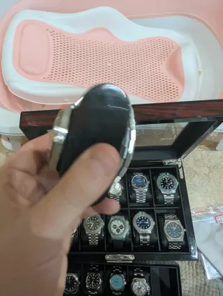 AP Reloj Automático Azul Plata