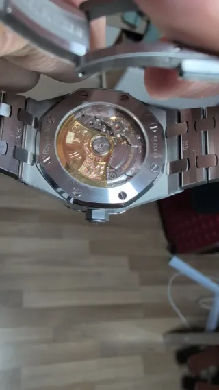 AP Reloj Automático Azul Plata