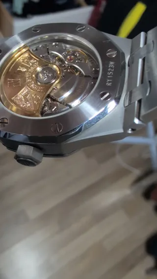 AP Reloj Automático Azul Plata