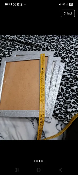 Cornice Legno Decorata Mano Nuova