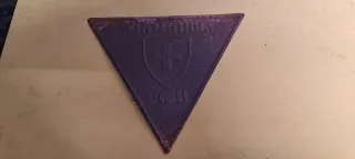 Señal Triángulo Amarillo Azul