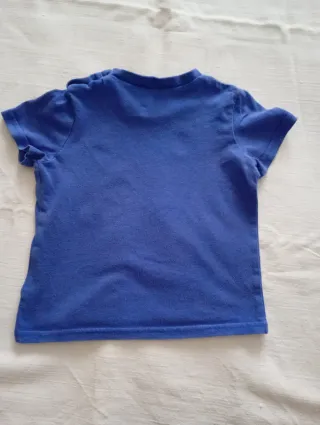 Maglietta baby Oxylane blu con stampa