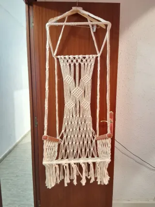 Hamaca Macramé Colgante. Hecha a mano en Cuba.