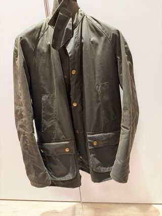 Barbour Ashby Oliva original. Hombre