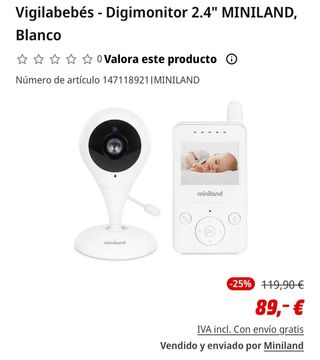 Vigilabebés Miniland Digimonitor 2.4