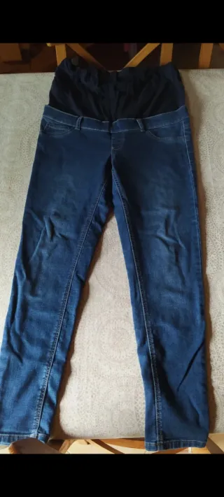 Pantalón premamá azul