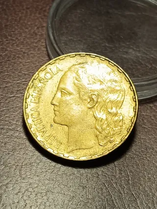 Moneda 1 Peseta 1937 República Española