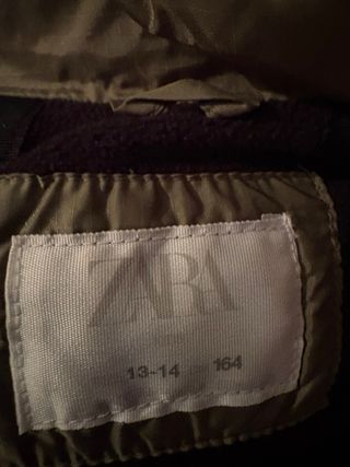 Zara Chaquetón Verde Oliva