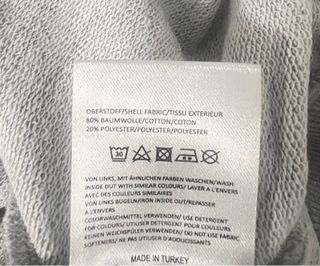 Talla XXL. Sudadera ERIMA Gris Logo Grande