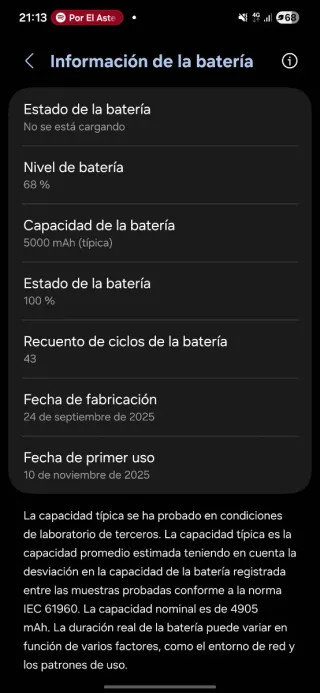 Samsung Galaxy A56 5G - 2 meses de uso