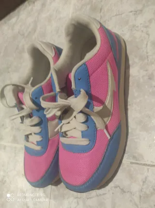 Zapatillas John Smith Mujer Azul Rosa