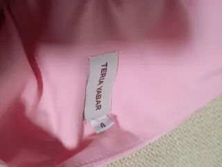 Vestido rosa palo con lazos