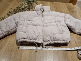 Chaqueta bomber acolchada beige XXS