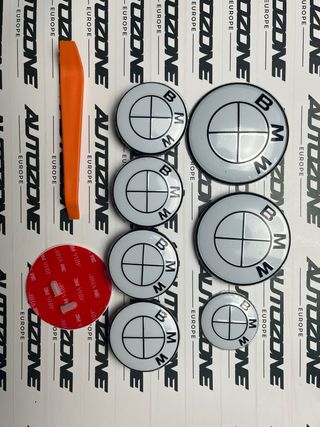 Pack emblemas BMW Full White para Serie 1 F70