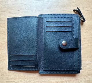 Mini Tarjetero y Monedero Negro