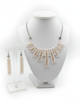 Set Gioielli Vintage Art Decò handmade cerimonia