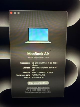 Macbook Air 2019 Plata