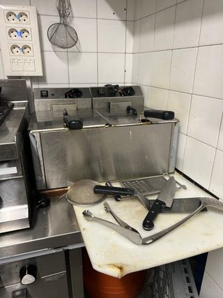 Freidora industrial eléctrica