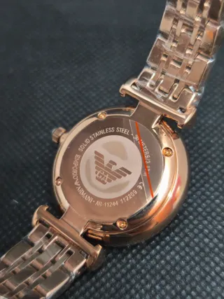 Reloj Emporio Armani Mujer Oro Rosa Cristales