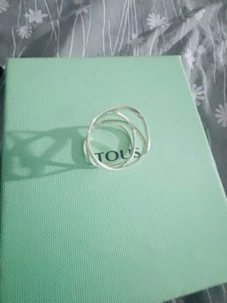 Anillo Plata Ajustable Diseño Entrelazado