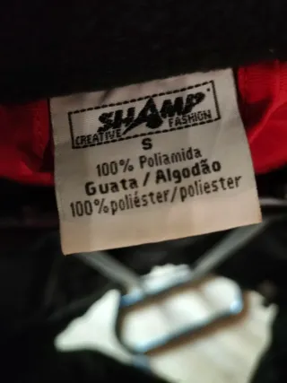 Chaqueta de moto negra y roja, talla S