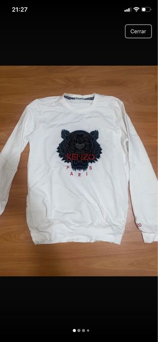 Sudadera Kenzo Tiger Paris Blanca