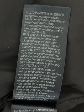 Parka plumas Tommy Hilfiger Talla M Azul