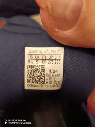 Scarpe Adidas Uomo Blu/Bianco Taglia 44