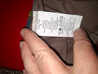 Vestido manga larga flores marrón