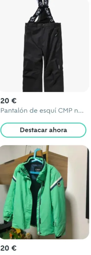 Conjunto esquí niño CMP talla 140cm