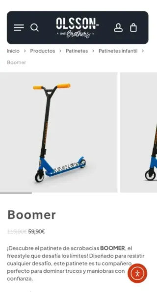 Patinete acrobático Boomer