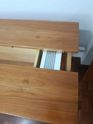 Tavolo consolle allungabile in ciliegio da 40 a 90 cm e 1,40 m