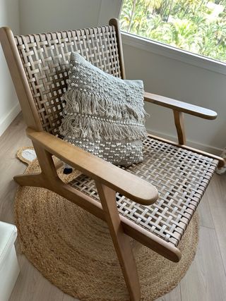 Sillón Kave Home Grignoon madera y mimbre