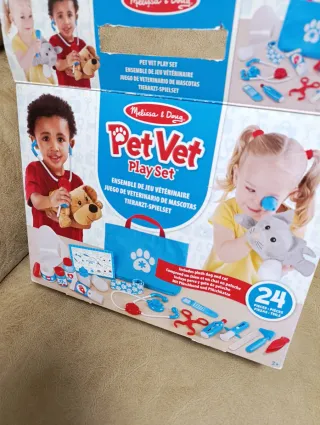 Juego Veterinario para Niños con Bolsa Azul