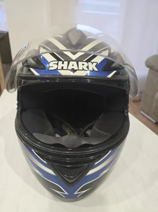 Casco de moto Shark con funda Talla 53 54 XS