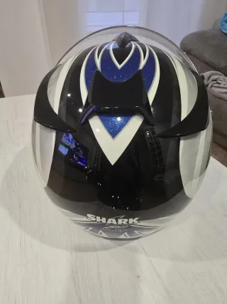 Casco de moto Shark con funda Talla 53 54 XS
