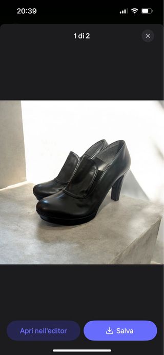 Décolleté nere con tacco