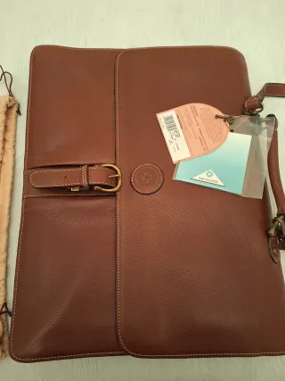 Maletín de cuero Samsonite Marrón