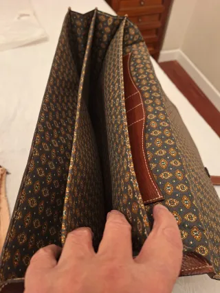 Maletín de cuero Samsonite Marrón