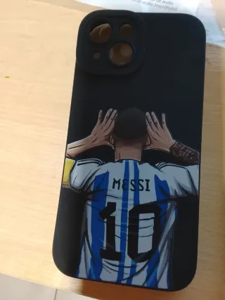 Funda iPhone 15 Messi Negro