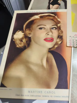 16 pósters cine estrellas 1953 A4 revista Plateia