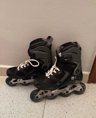 Patines Rodilleras Bolsa Oxelo negra