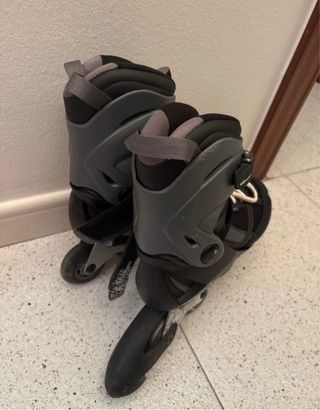 Patines Rodilleras Bolsa Oxelo negra