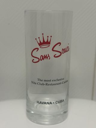 Vaso Sans Souci Casino Cuba Años 50 muy rara