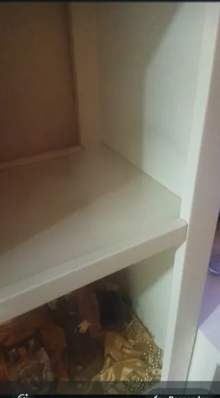 Aparador y repisa muy nuevos blancos madera maciza