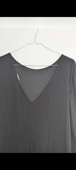 Vestido largo negro Mango